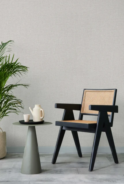 Gray Embossed Wallpaper – Understated Luxury (24110-1)
